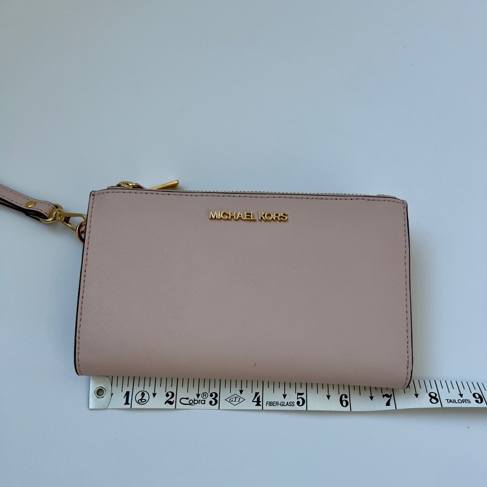 Michael Kors Blush Leather Wristlet - Picture 7 of 8